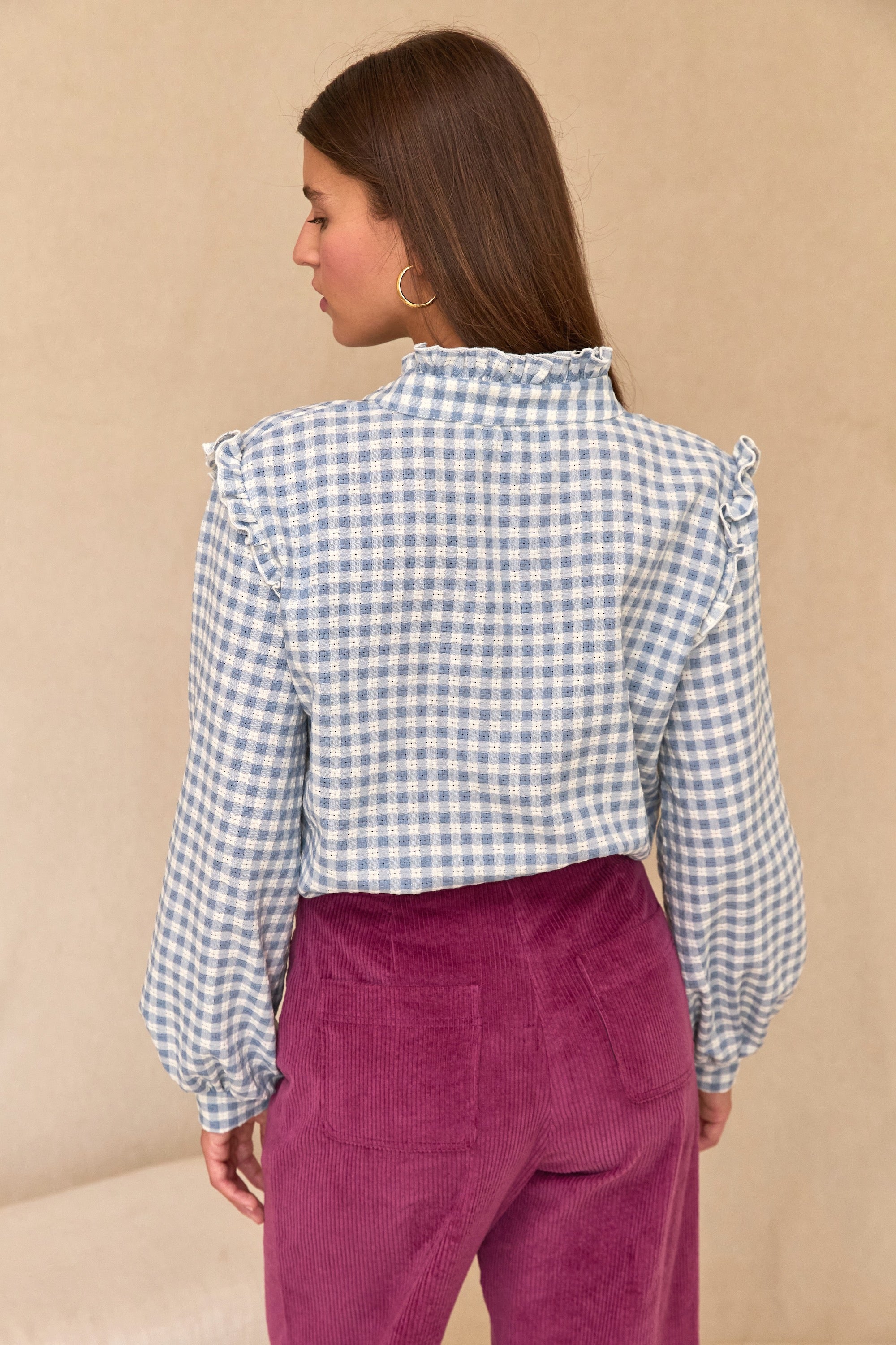 Chemise Maria vichy bleu