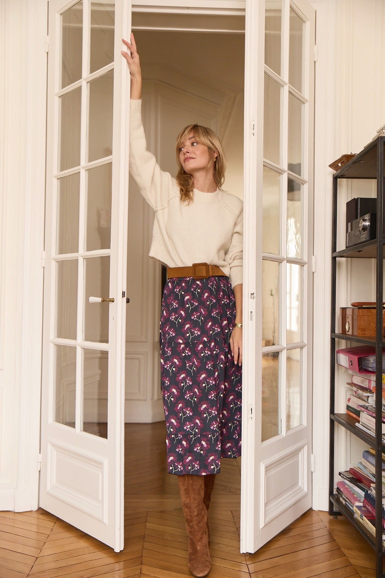 Jupe Ornella bougainvillier
