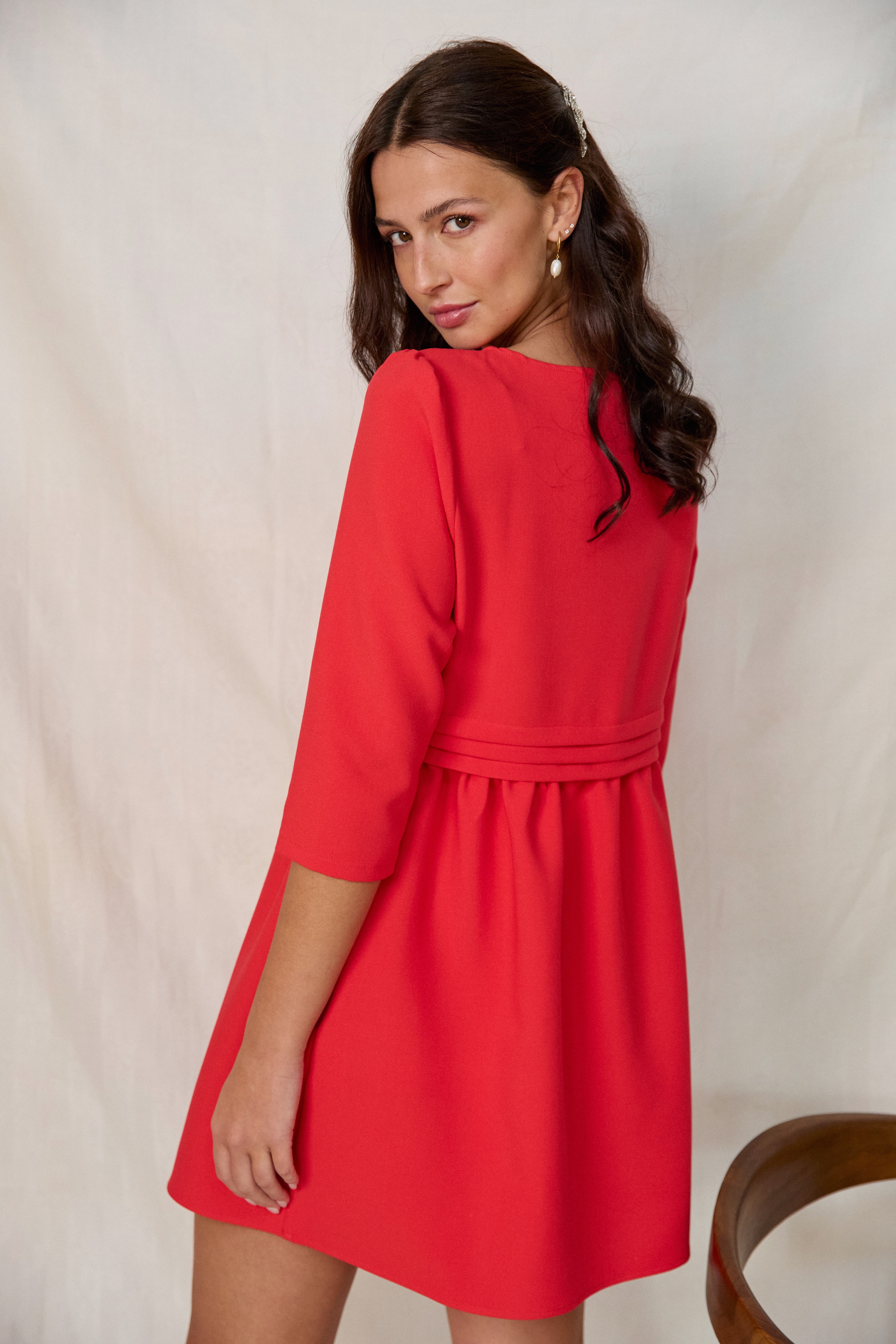 Robe Marguerite coquelicot
