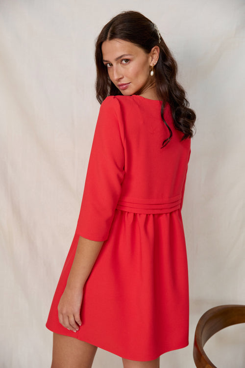 Robe Marguerite coquelicot