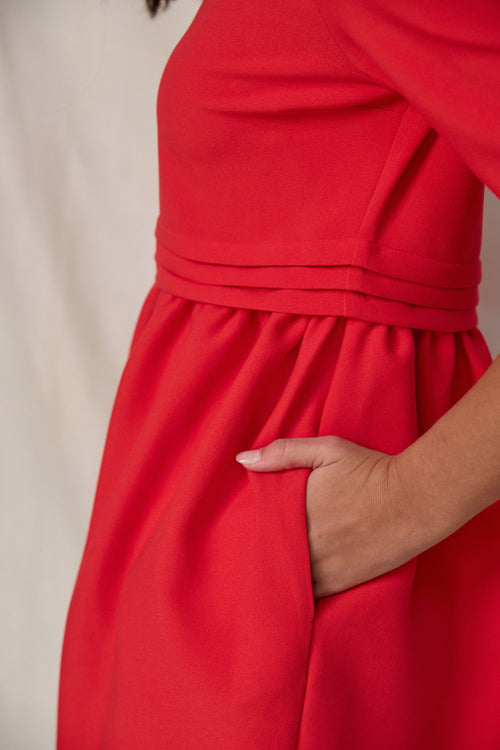 Robe Marguerite coquelicot