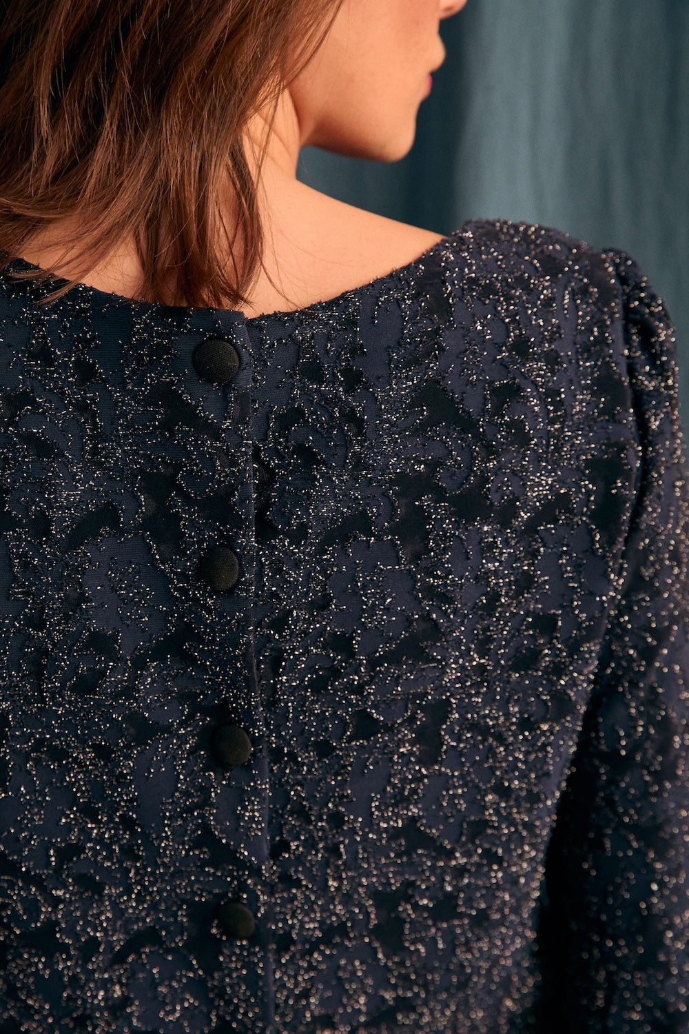 Top Gatsby maille pailletée