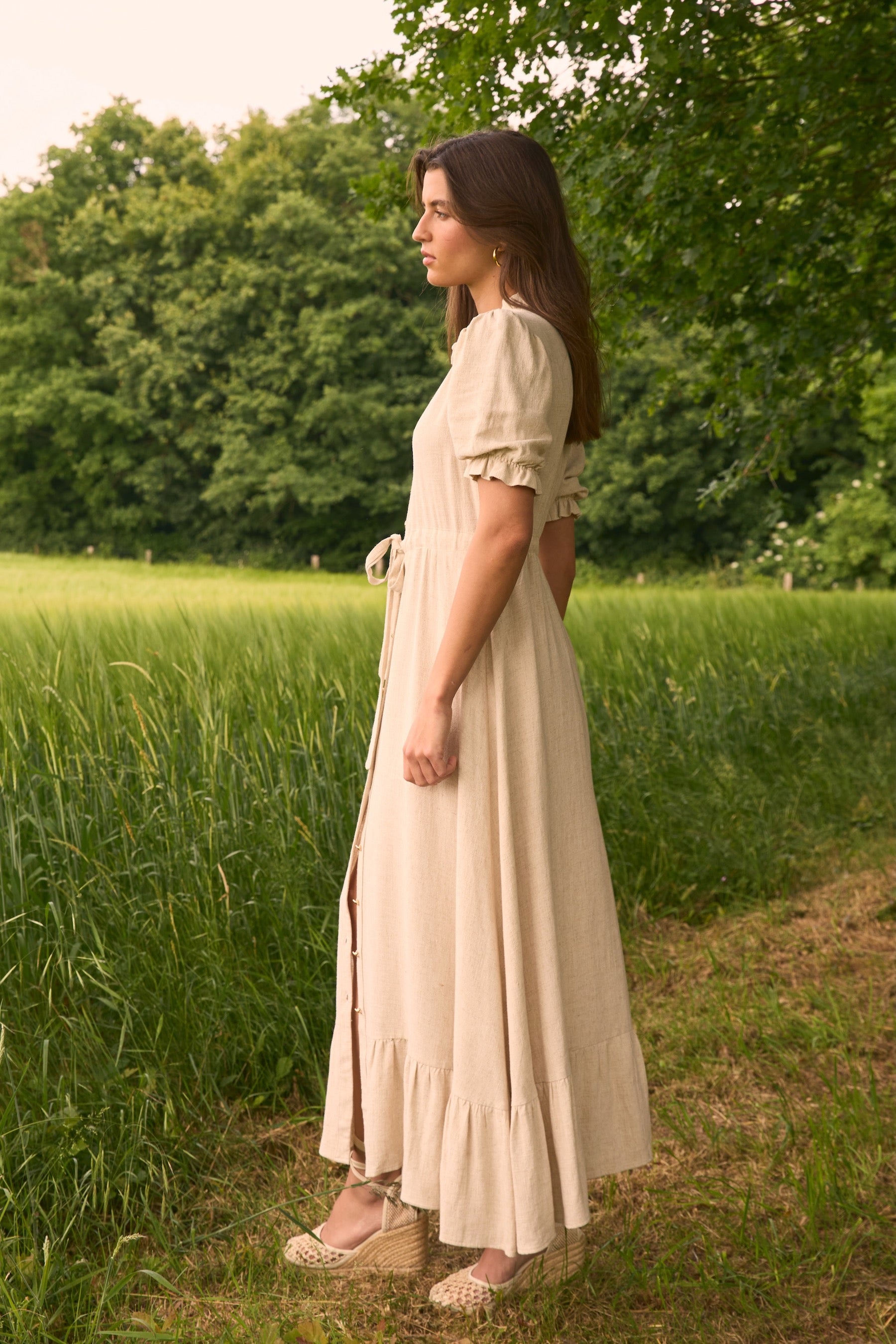 Robe Solstice lin sable