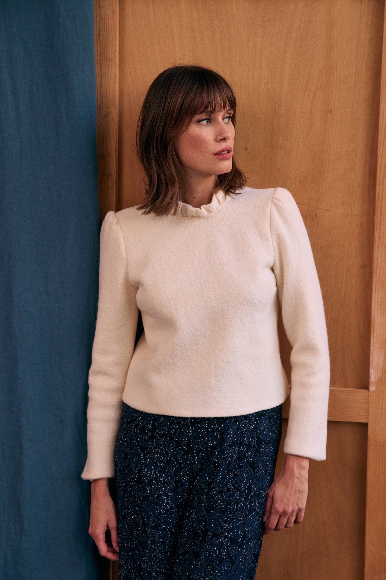 Top Odyssée laine écrue