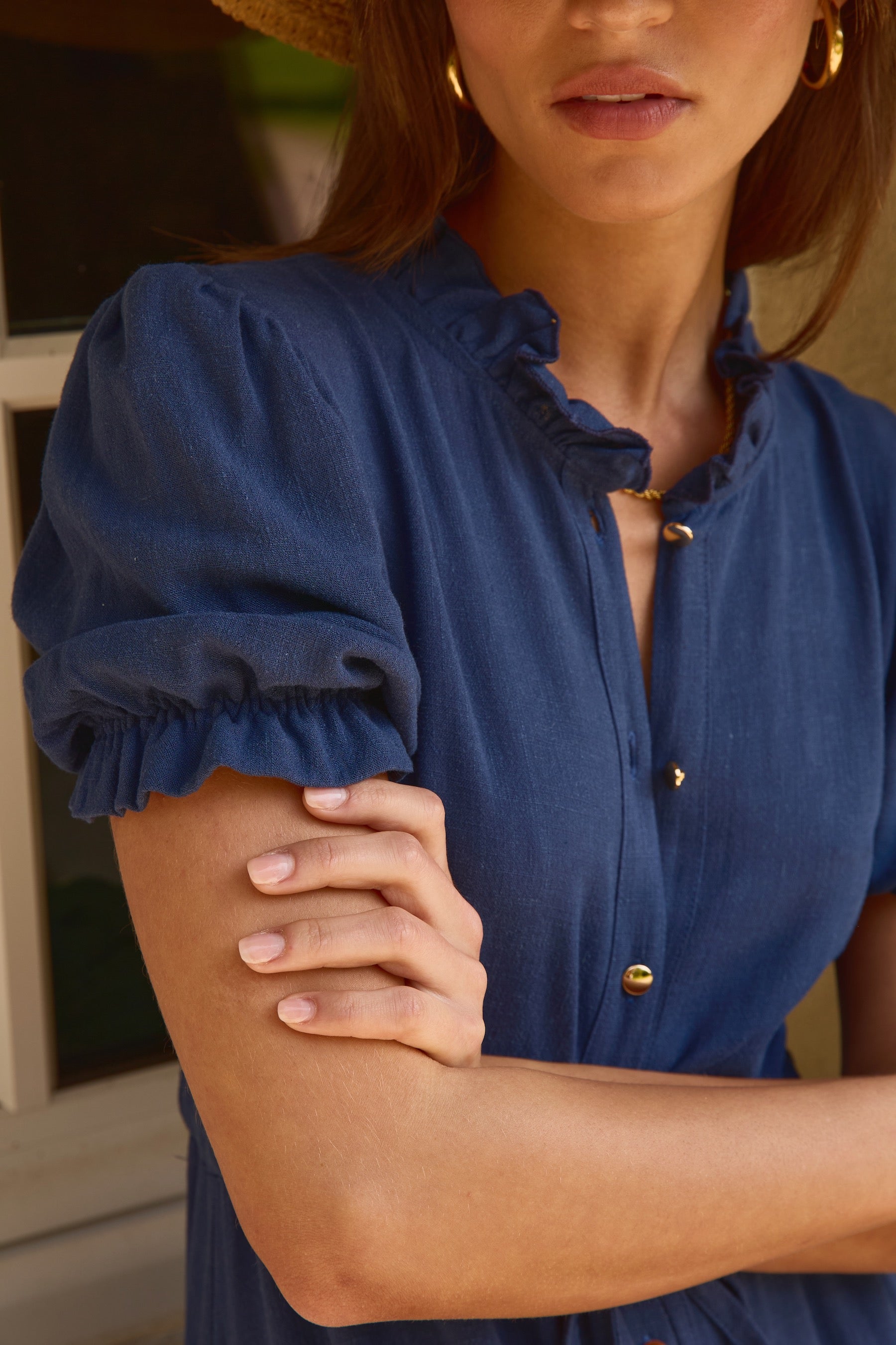 Robe Solstice lin marine