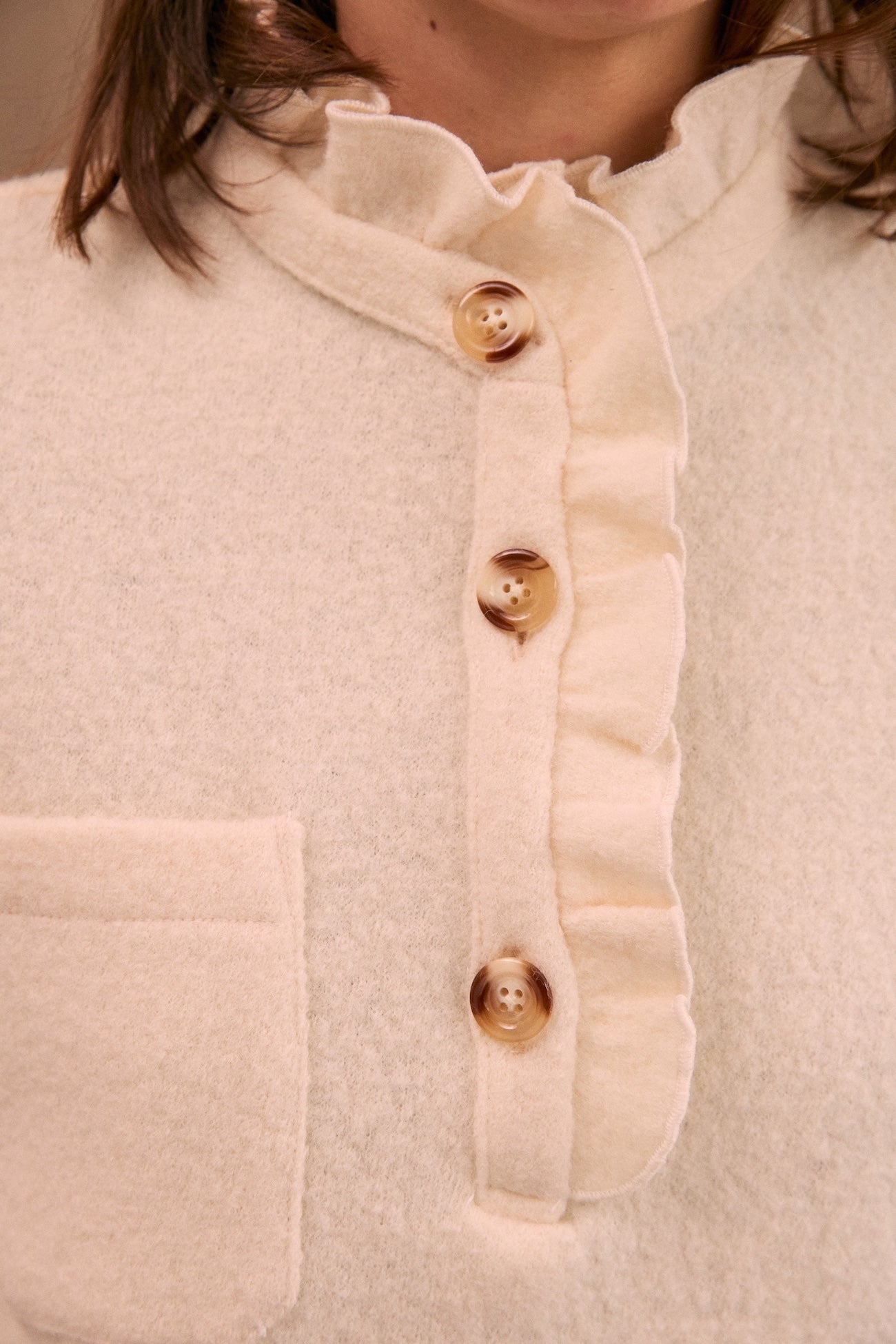 Vareuse Jordane laine écrue