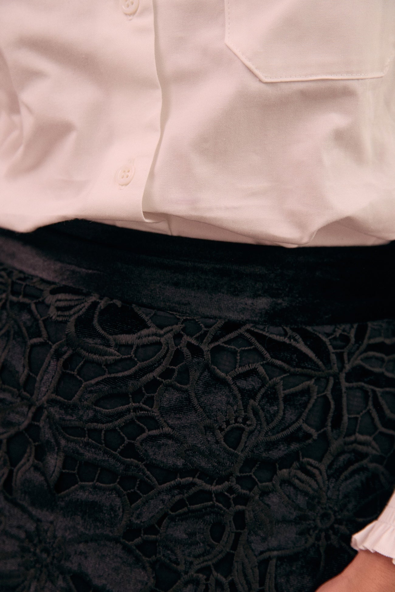 Jupe Ariel velours dévoré