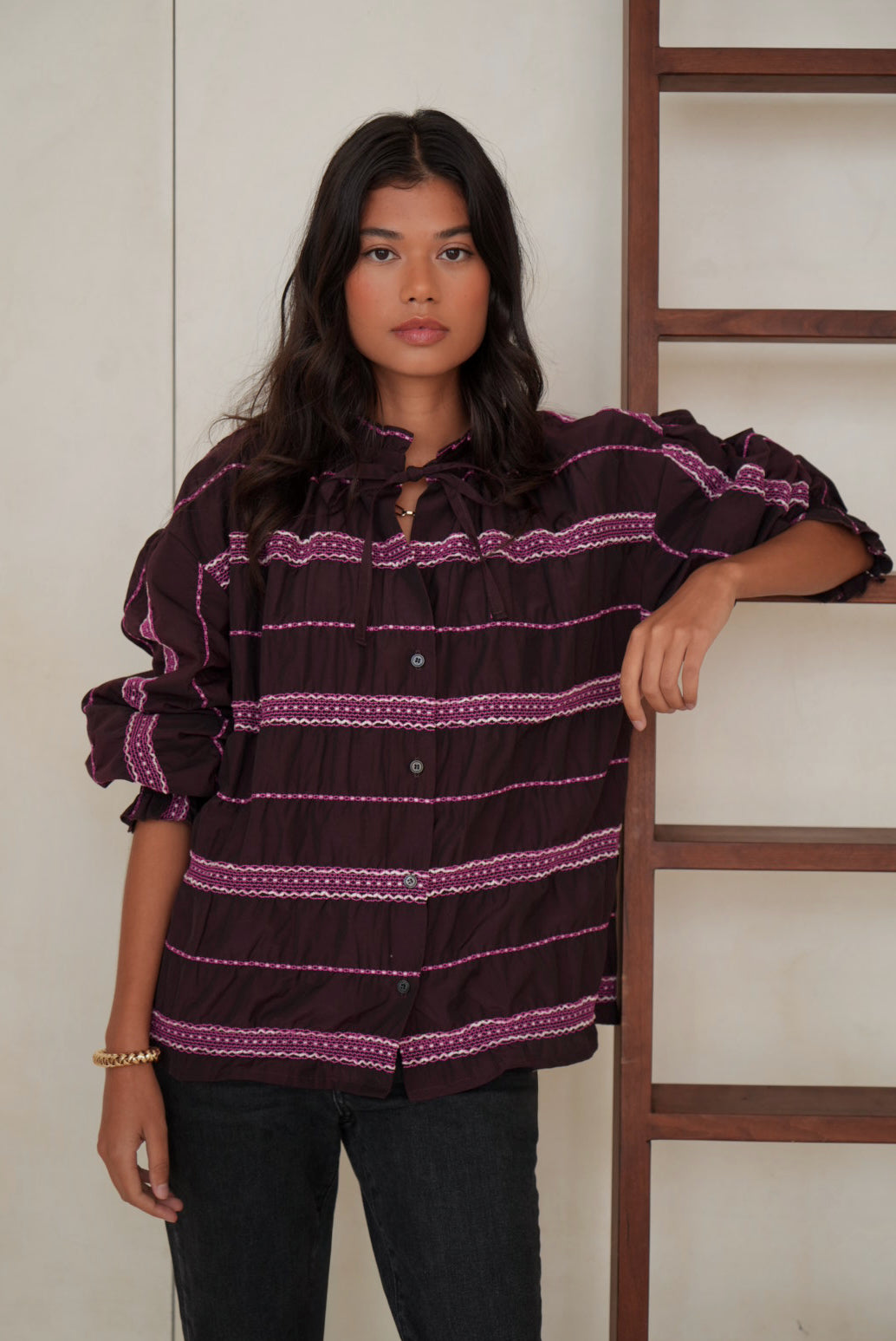 Chemise Alice prune