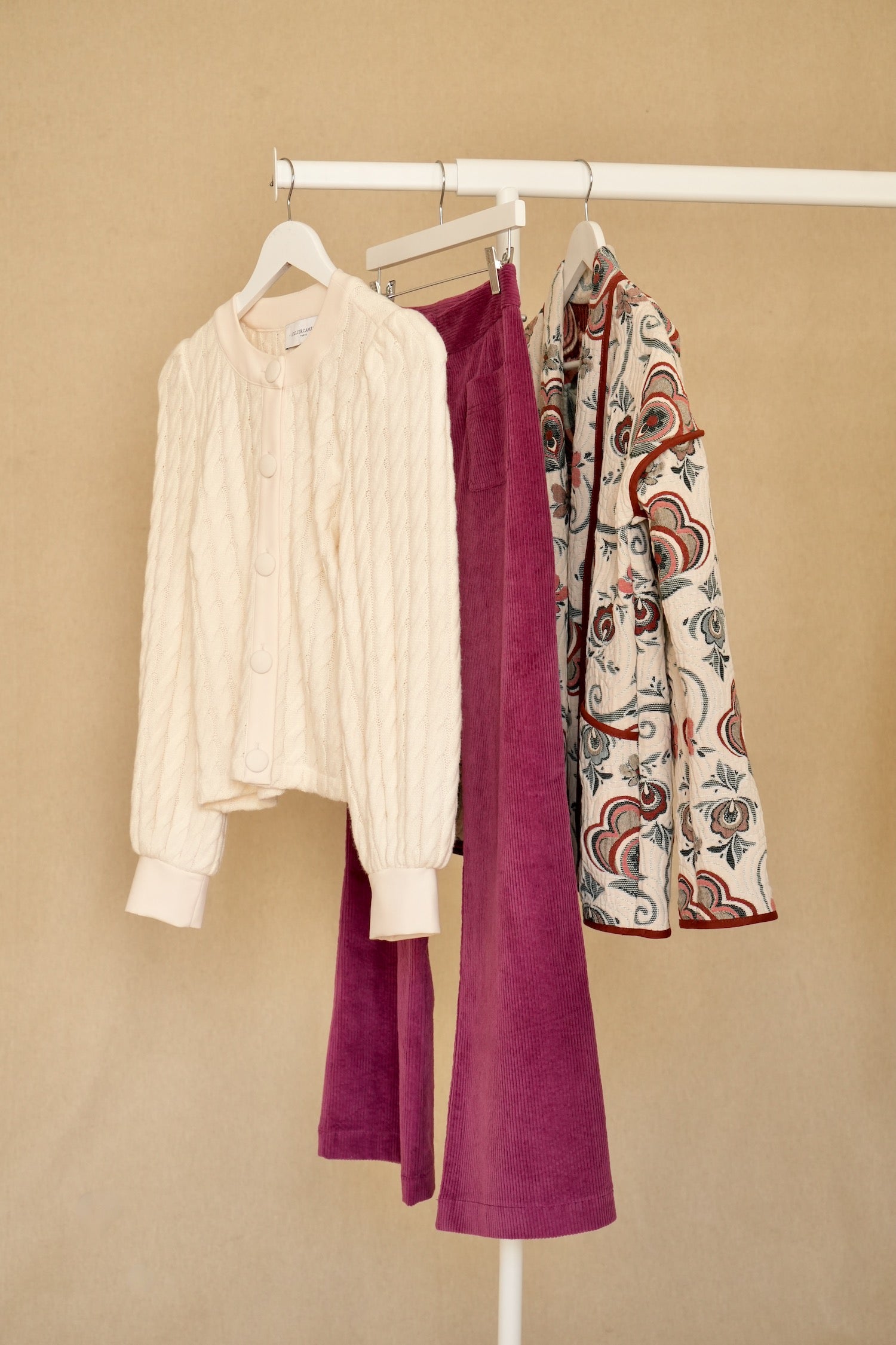 Pantalon Paimpol velours prune