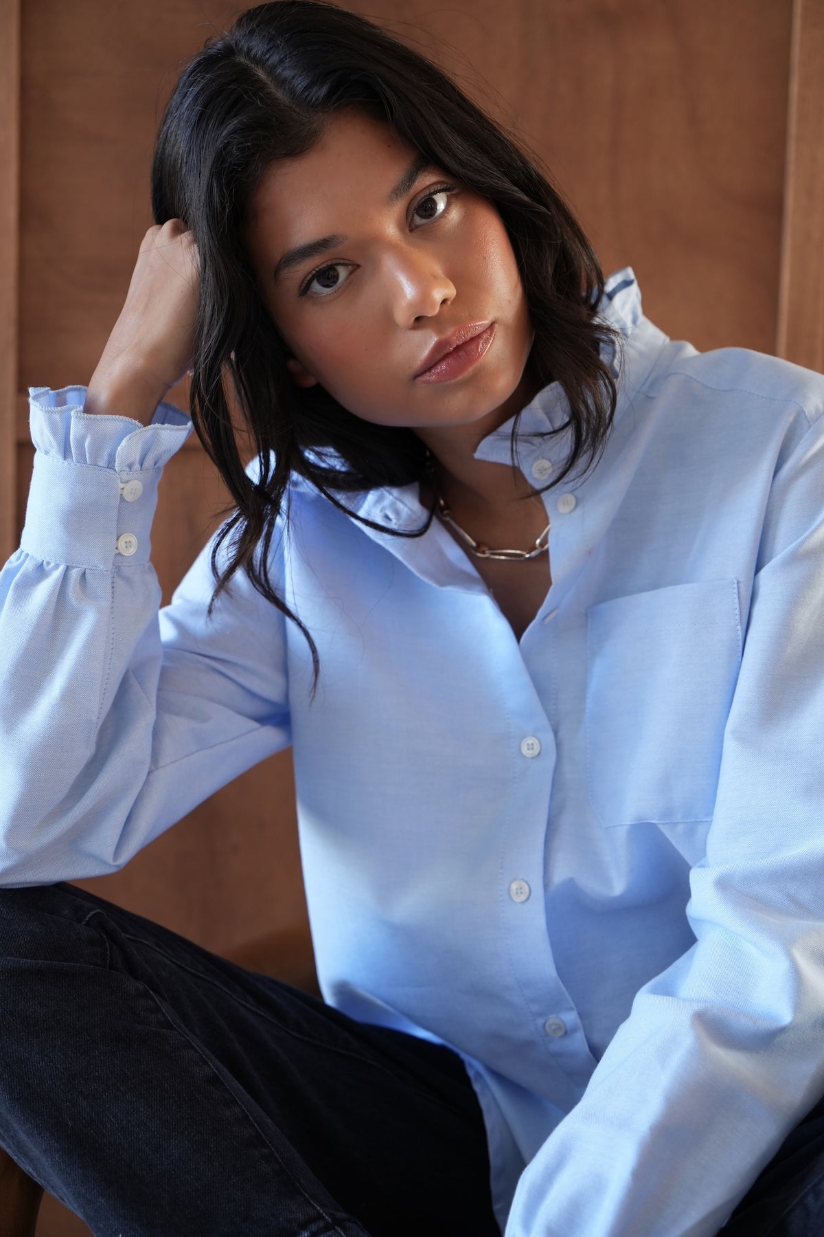 Chemise Victoria bleue ciel