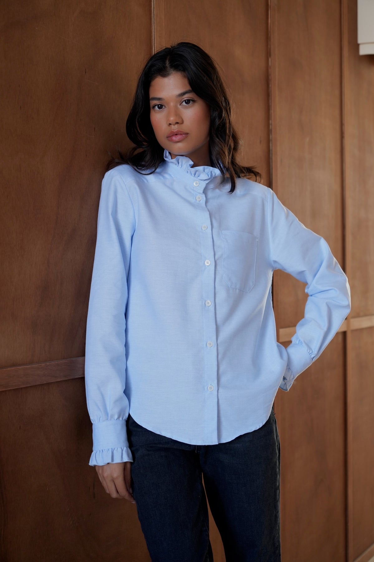 Chemise Victoria bleue ciel