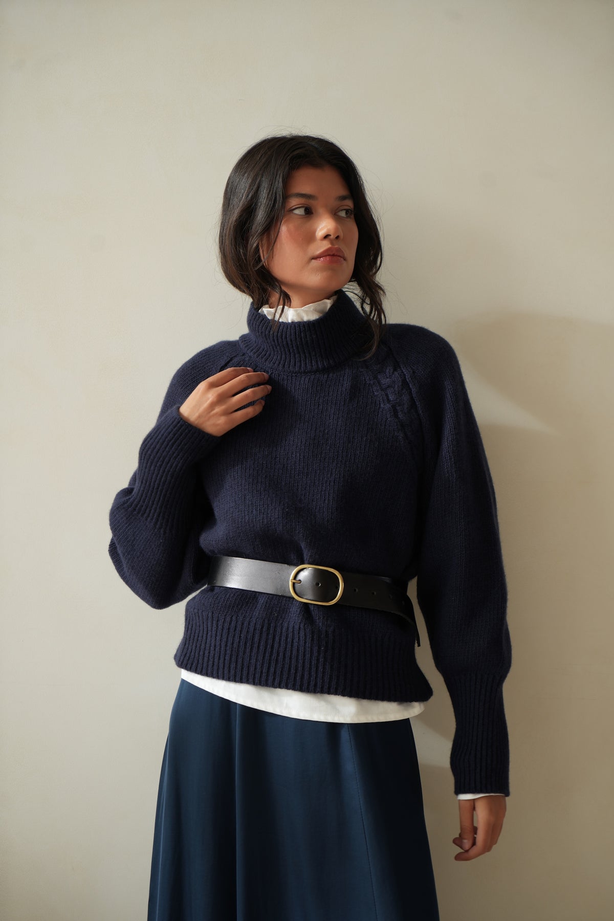 St Sulpice navy jumper
