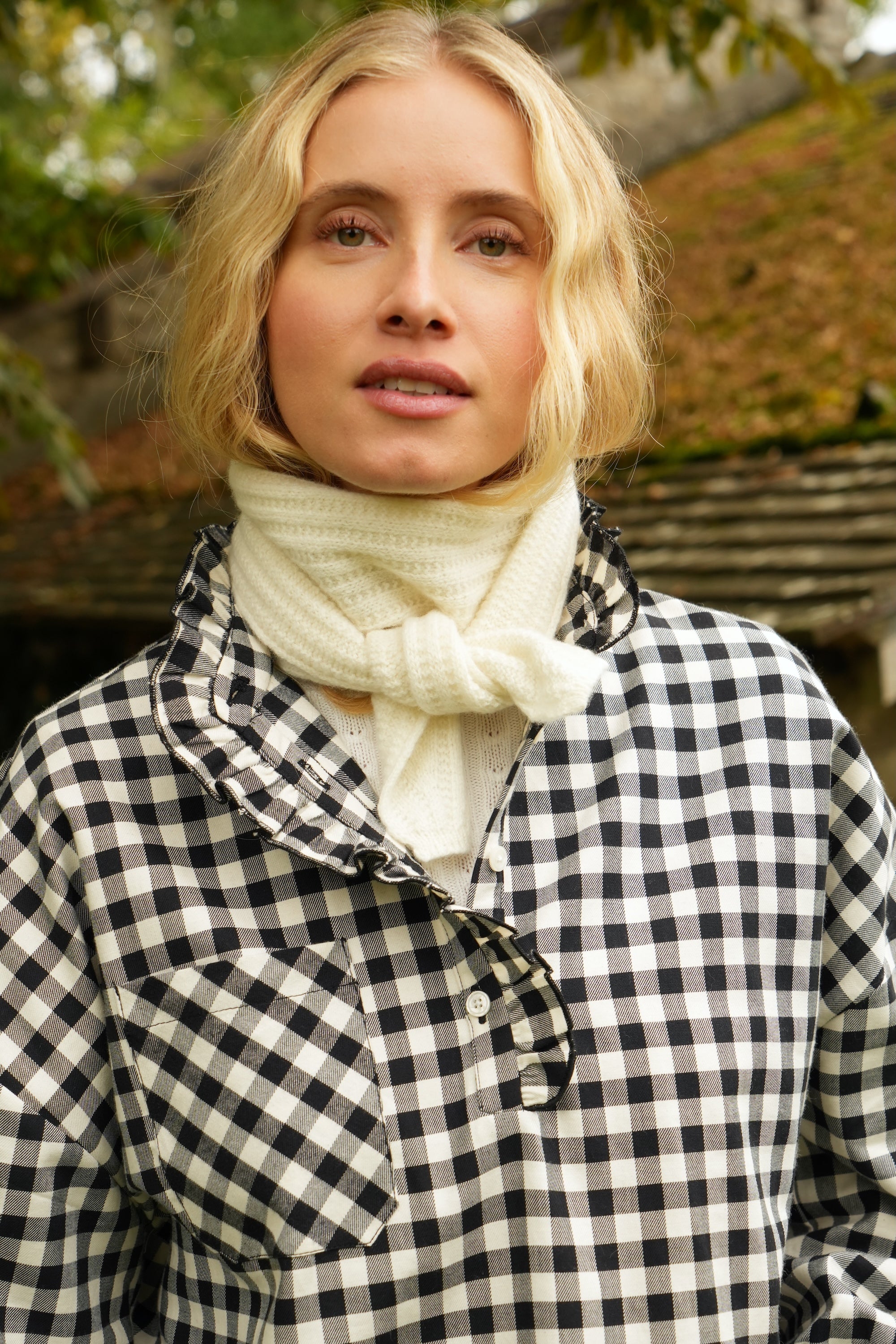 Foulard Sèvres écru