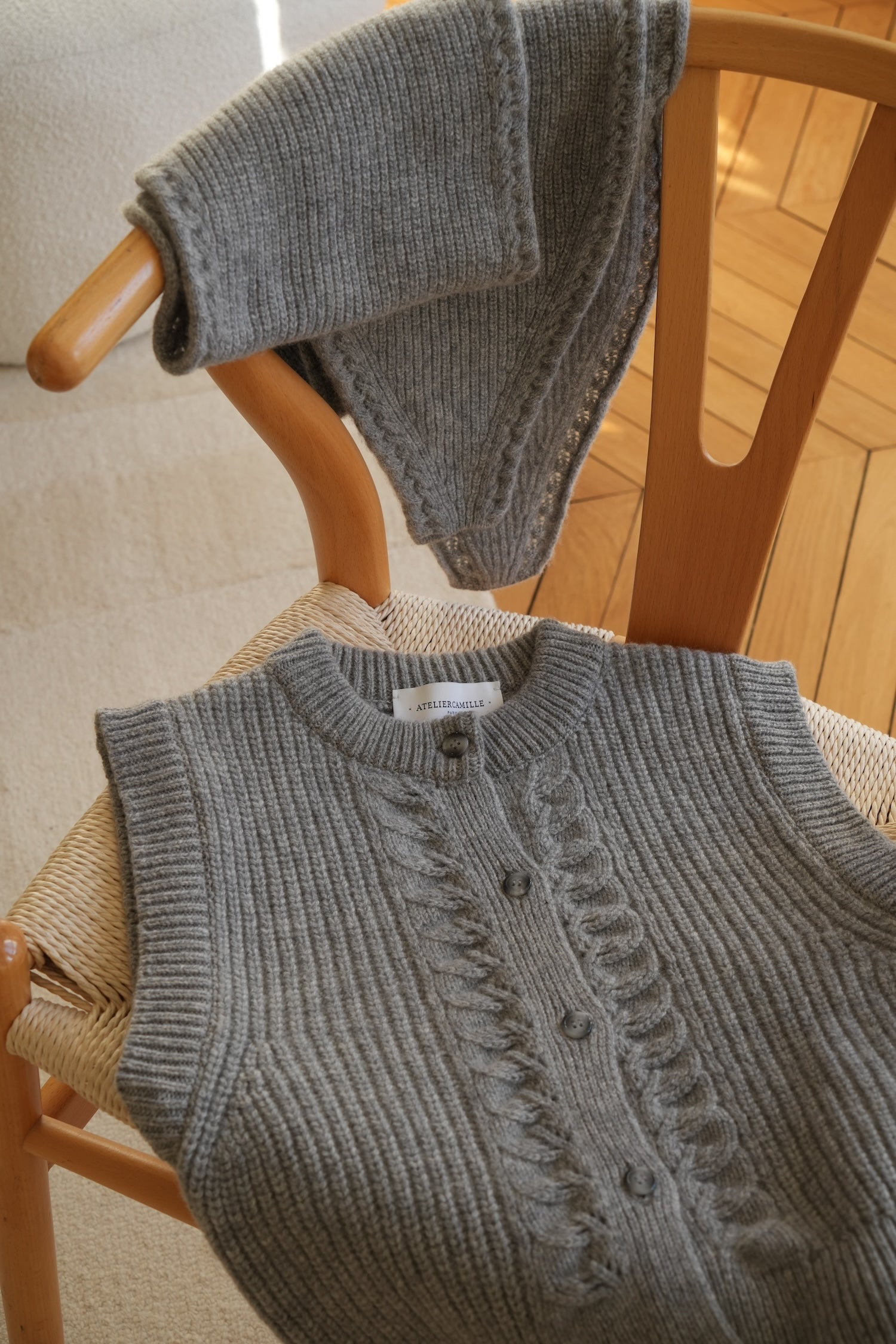 Gilet St Placide gris