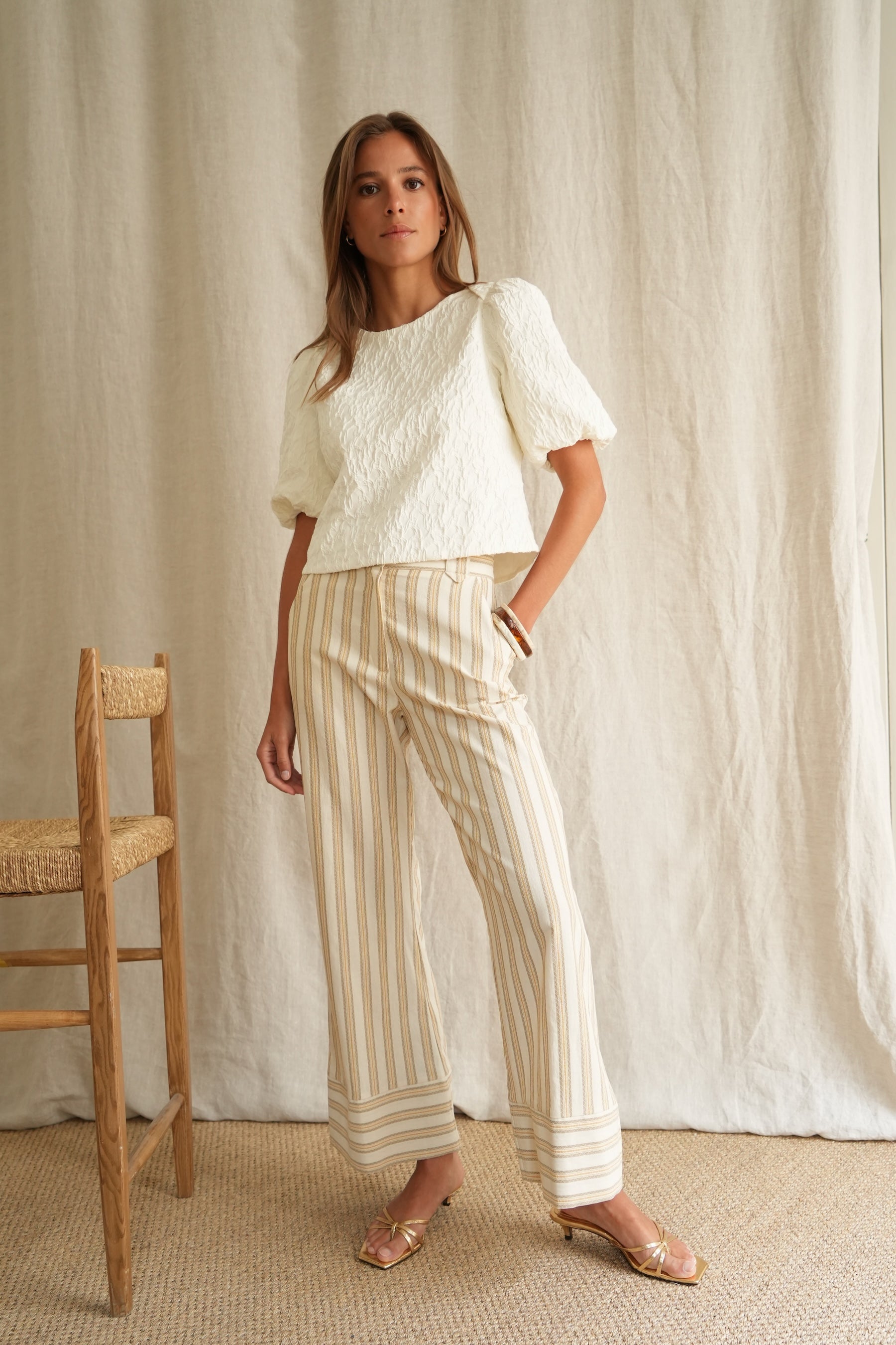 Pantalon Gaby rayé