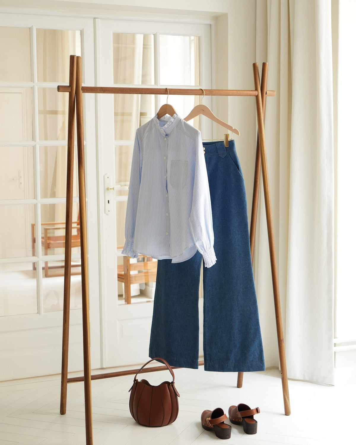 Chemise Peppa Oxford rayée