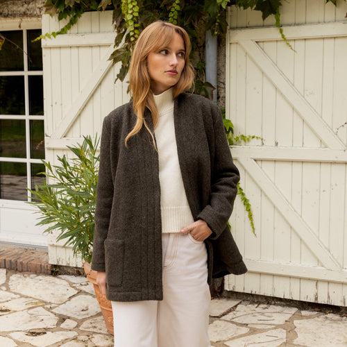 Manteau Olympe kaki