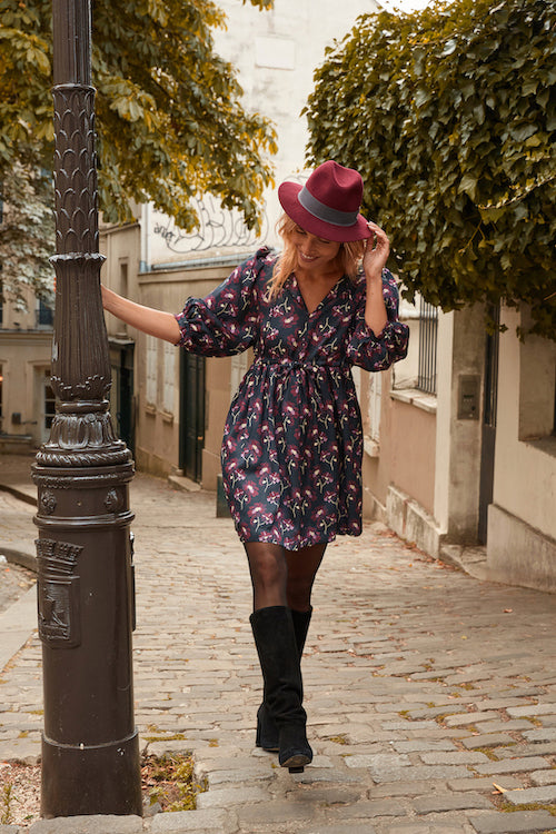 Robe Emmanuelle bougainvilliers