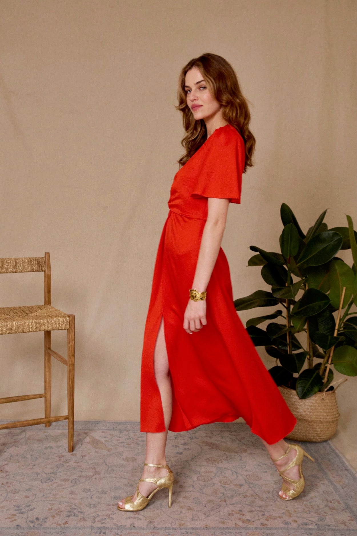 Robe Catherine coquelicot