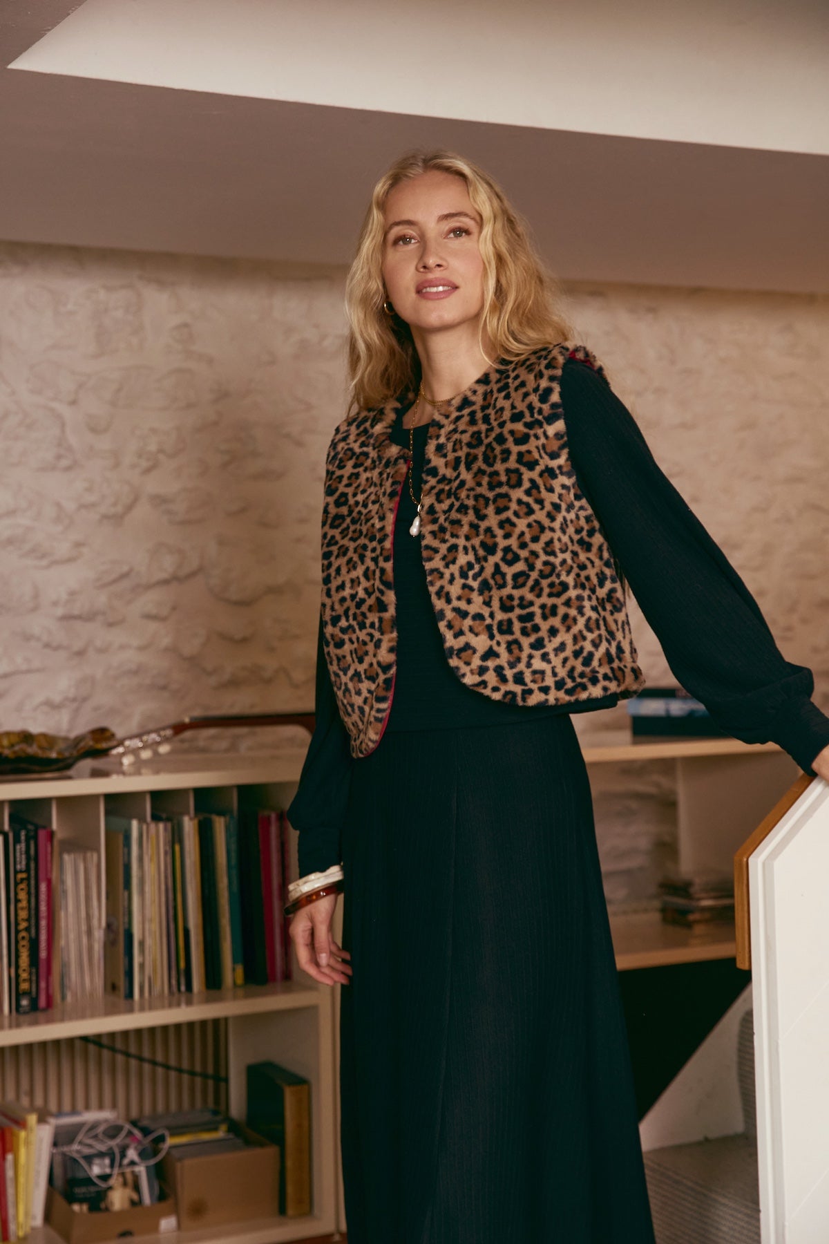 Veste Spencer léopard