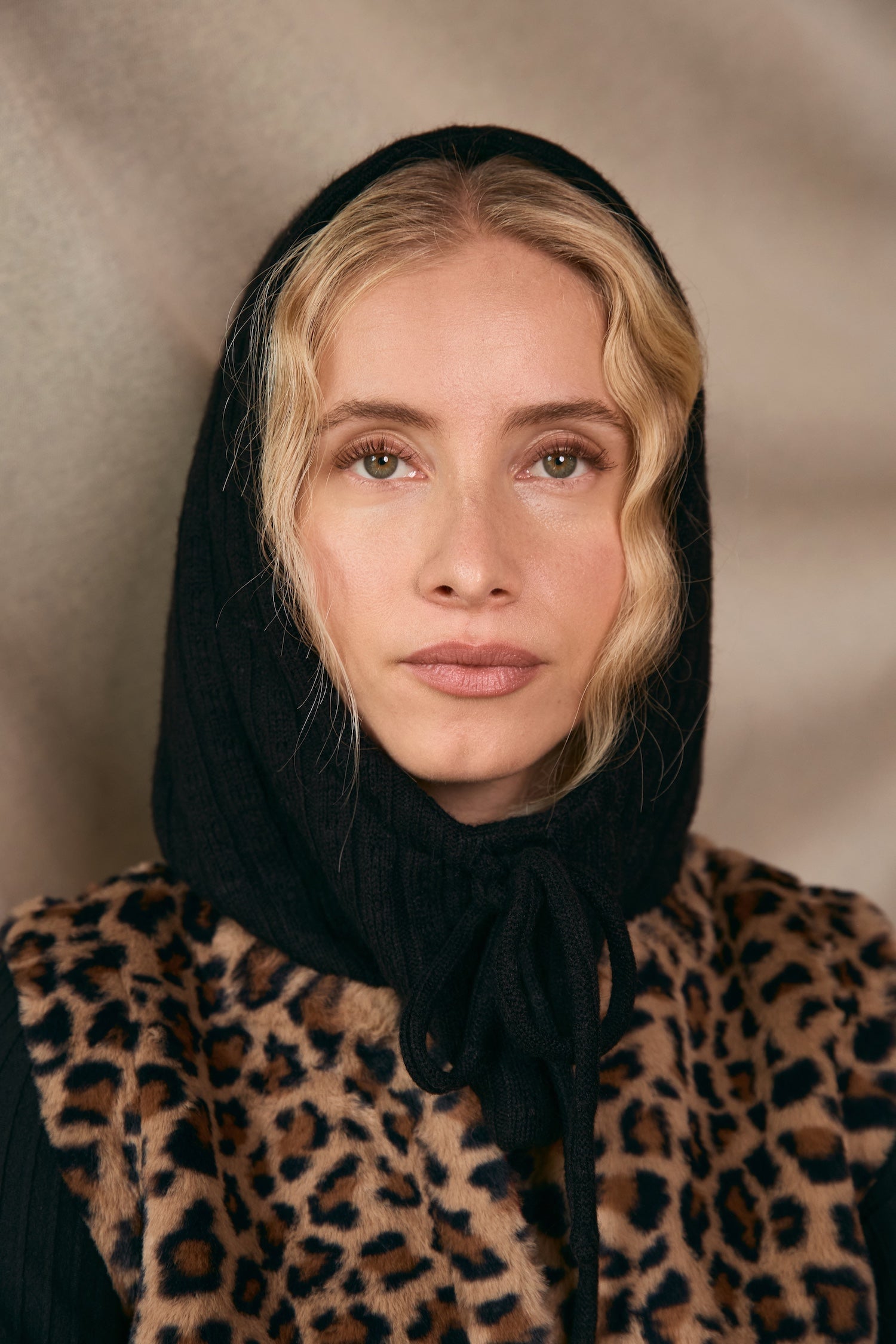 Cagoule Edna maille noire