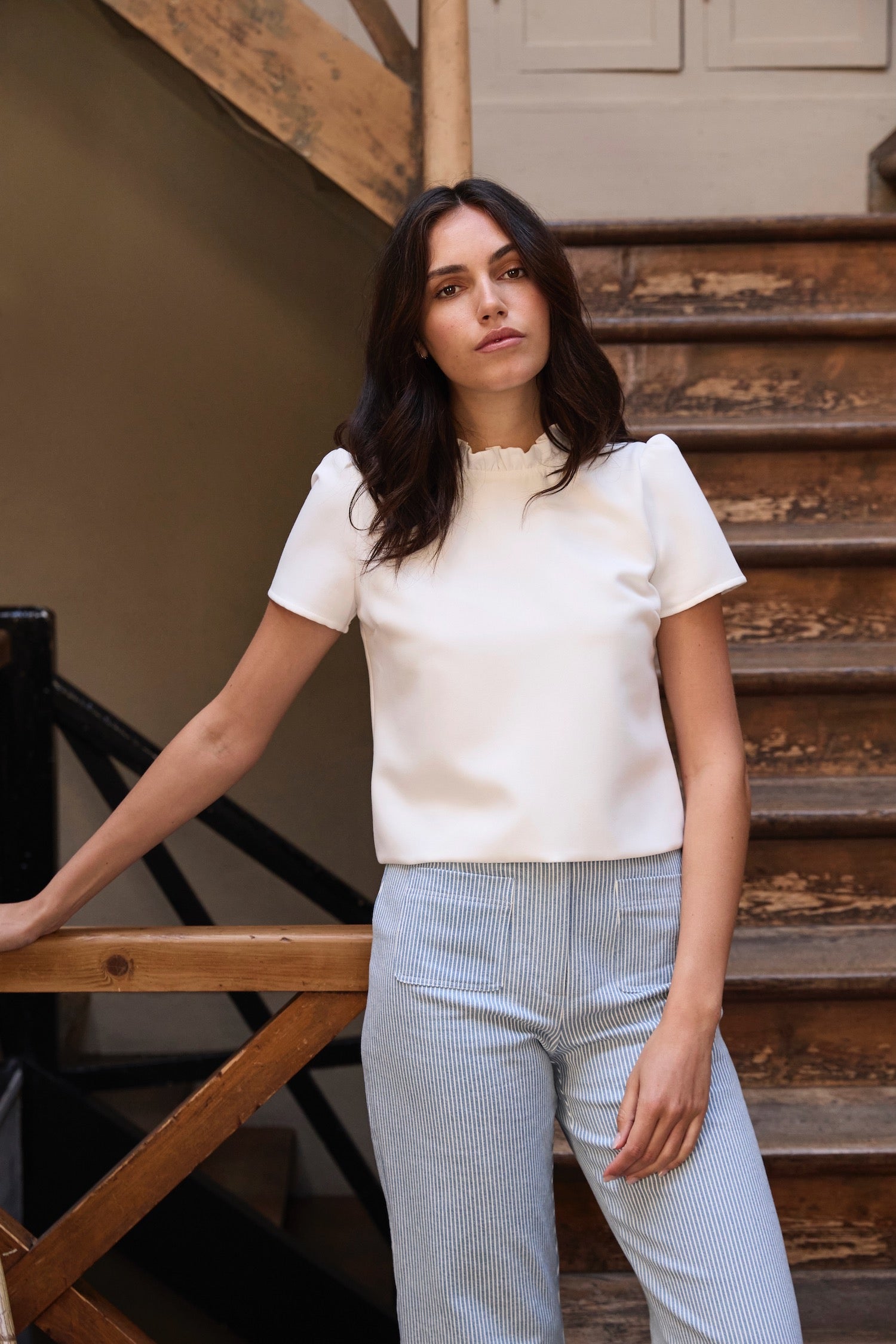 Pantalon Paimpol denim rayé