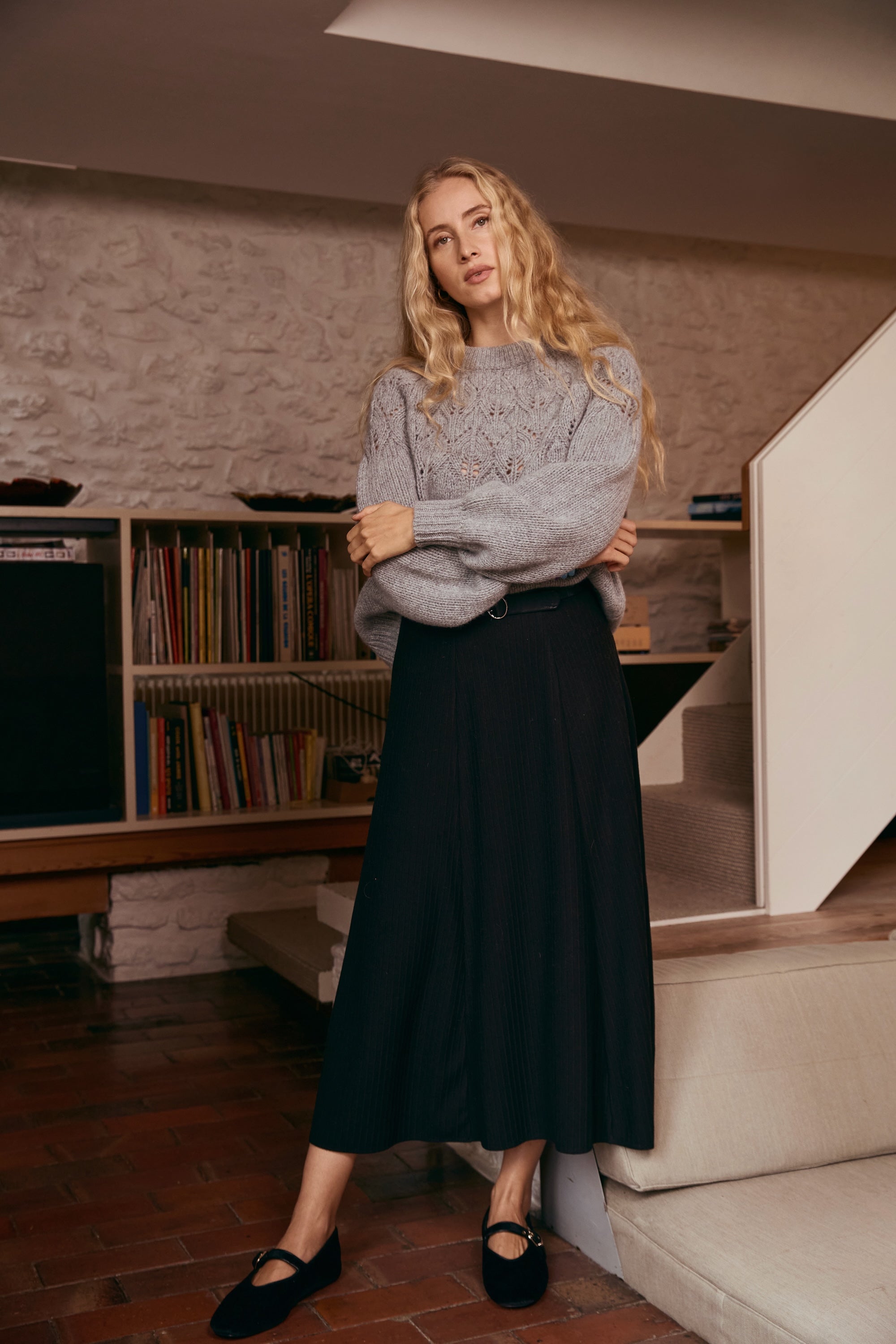 Pull Cherche-Midi gris