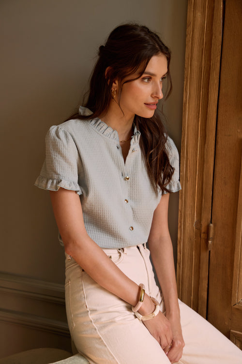 Blouse Pastis bleu clair