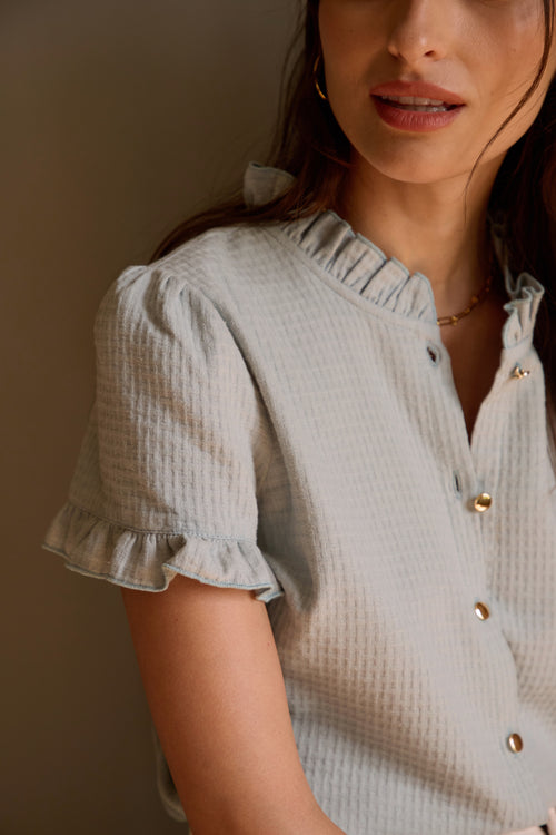 Blouse Pastis bleu clair