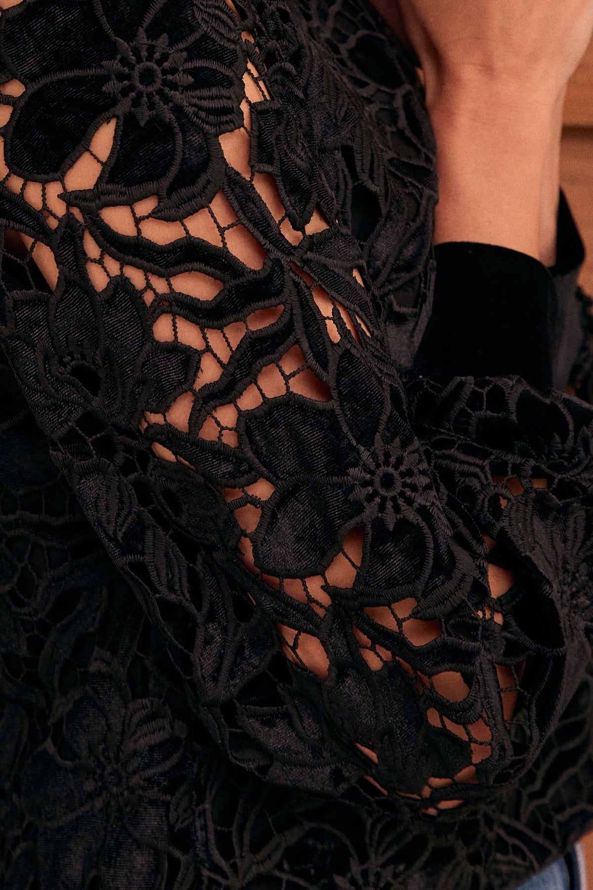 Top Loulou velours dévoré