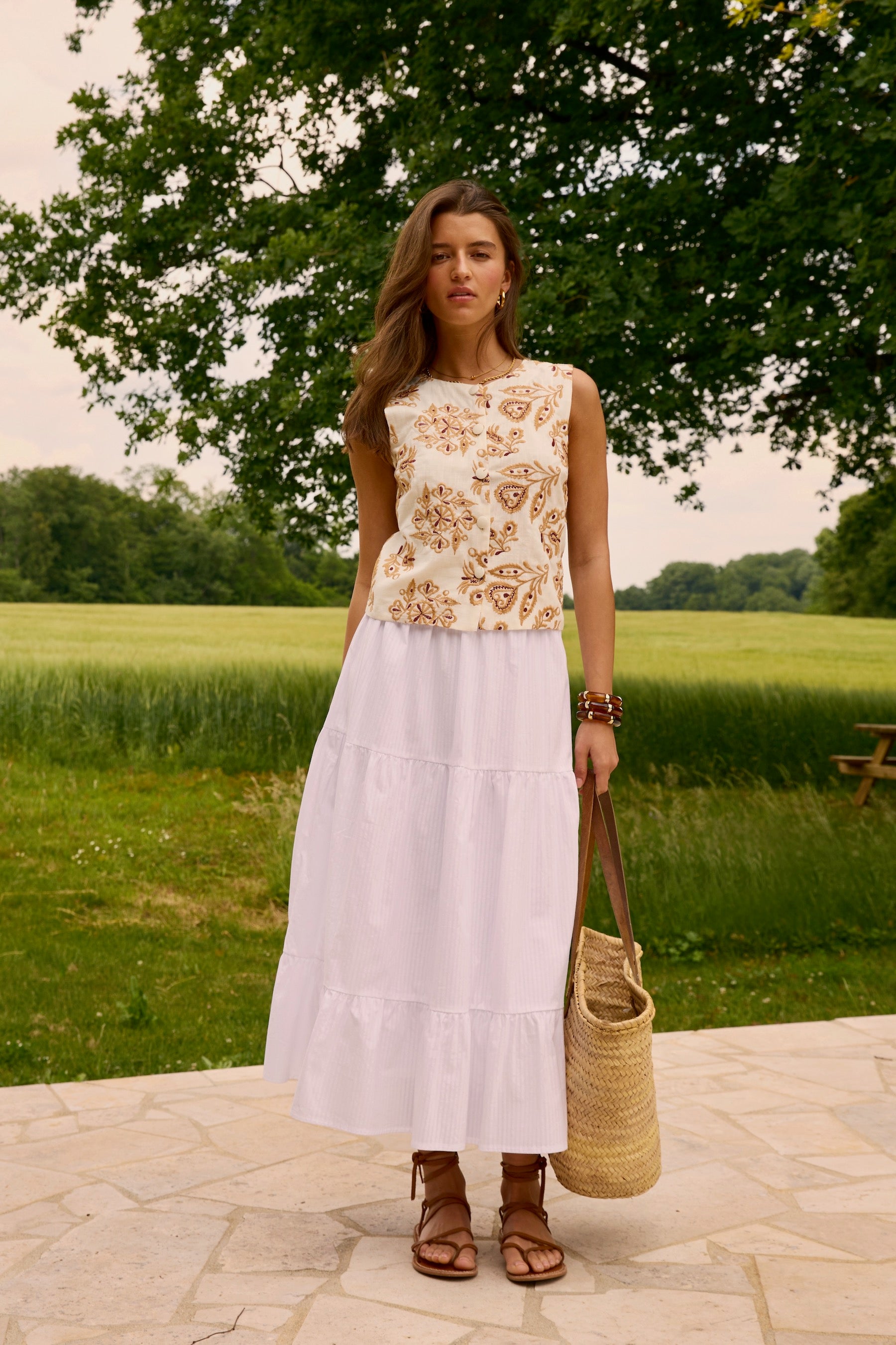 Jupe Ornella blanche