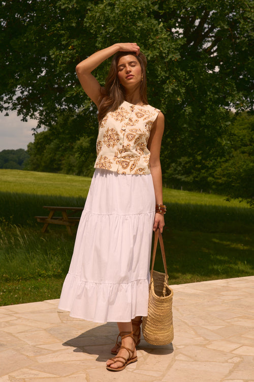 Jupe Ornella blanche
