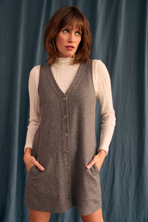 Robe Céline flanelle grise