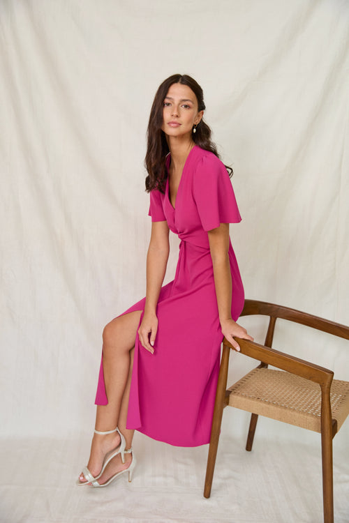 Catherine fuchsia dress