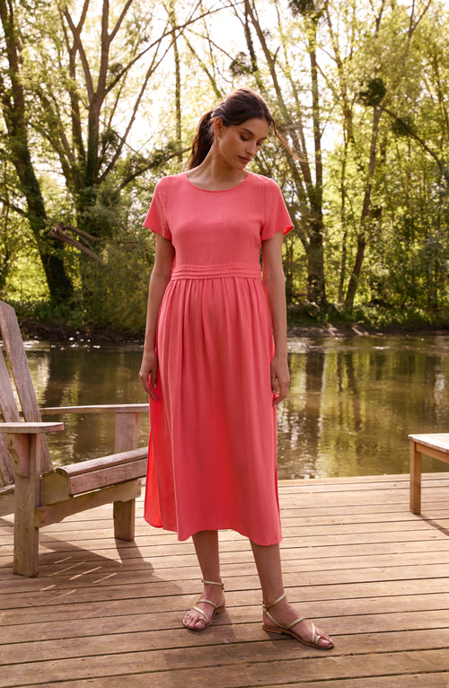 Robe Margot corail