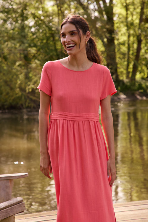 Robe Margot corail