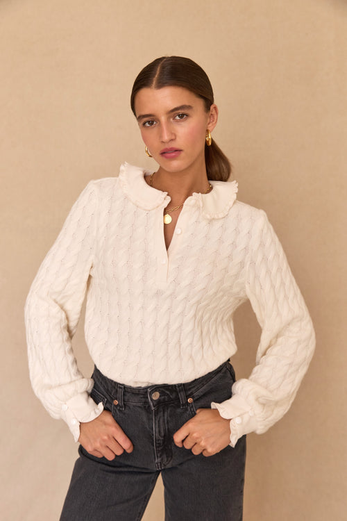 Pull Augustine écru