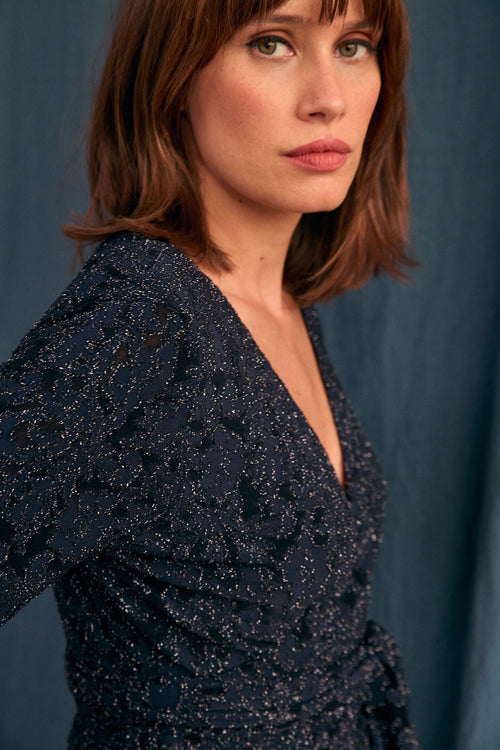 Blouse Diane maille pailletée