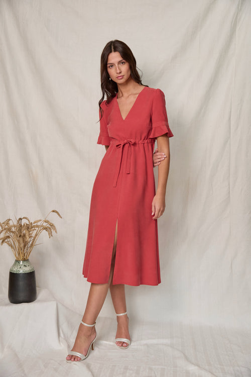 Ashley terracotta dress