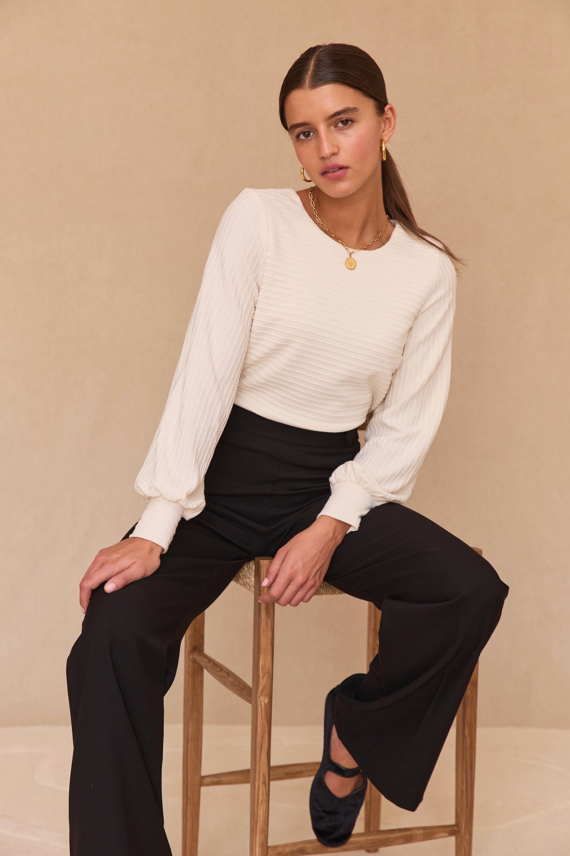 Blouse Loulou maille écrue