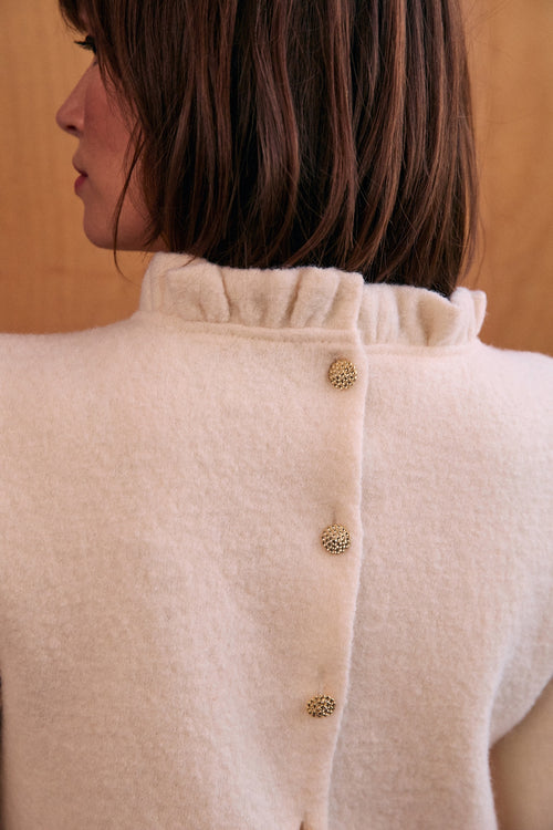 Top Odyssée laine écrue