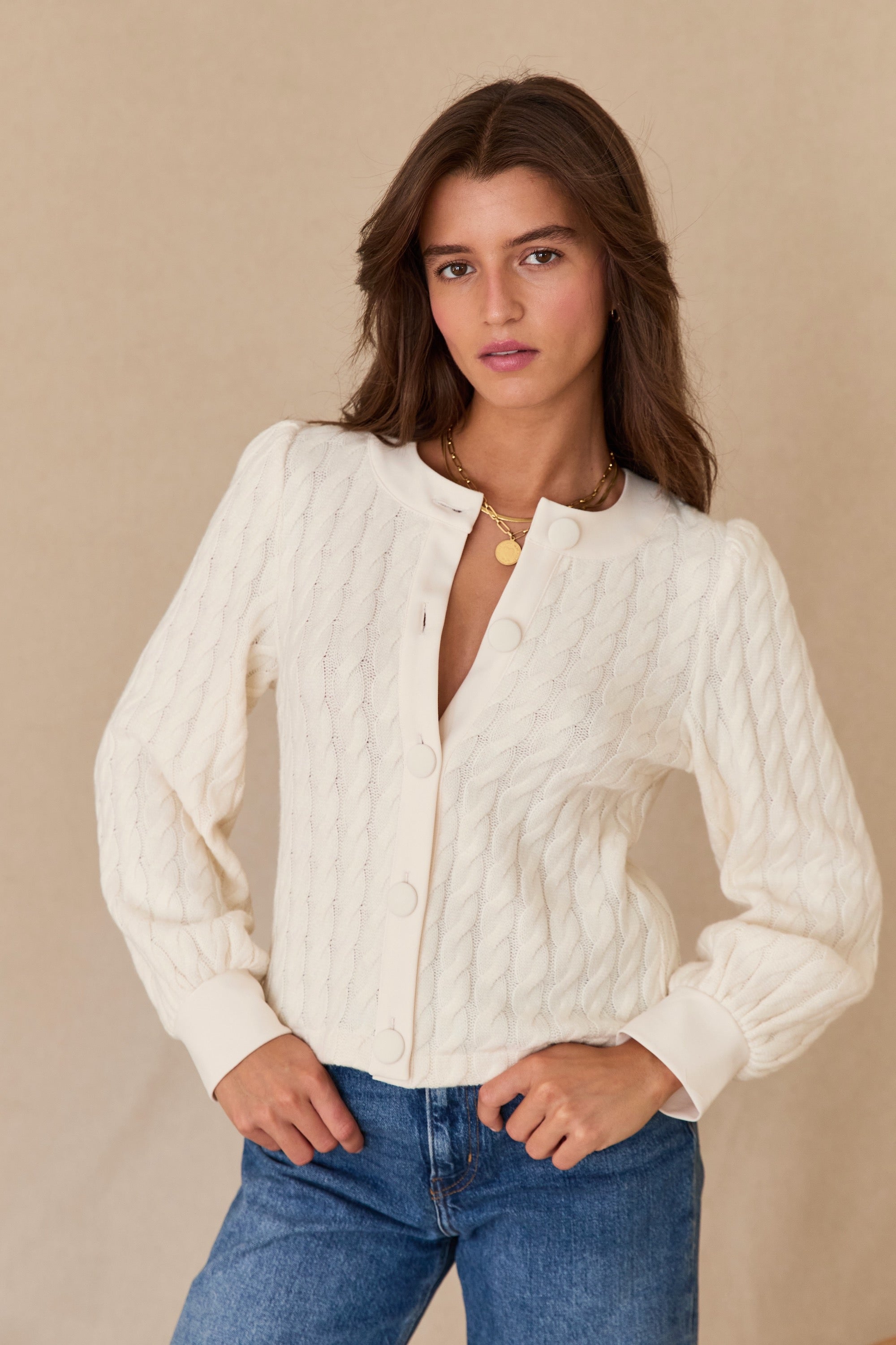 Gilet Céleste écru