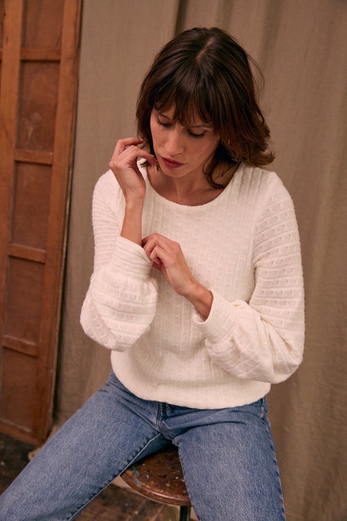Pull Loulou écru