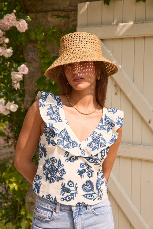 Blouse Venise bleue