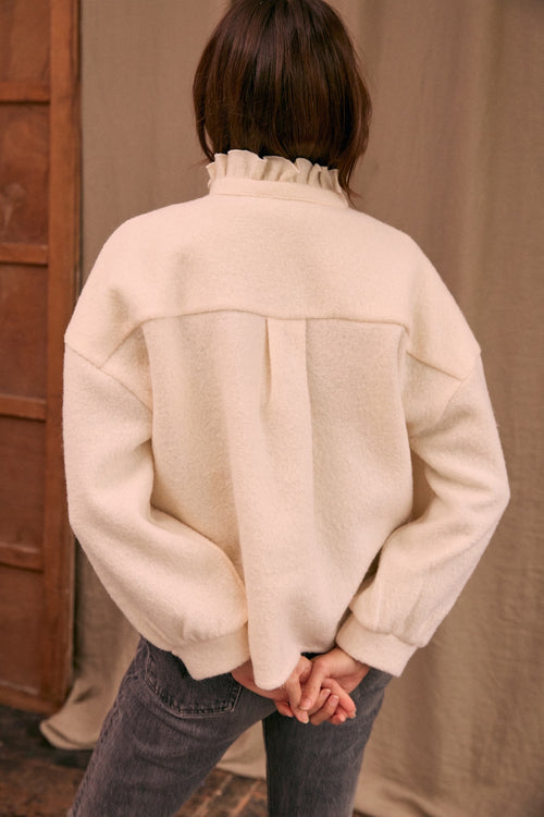 Vareuse Jordane laine écrue