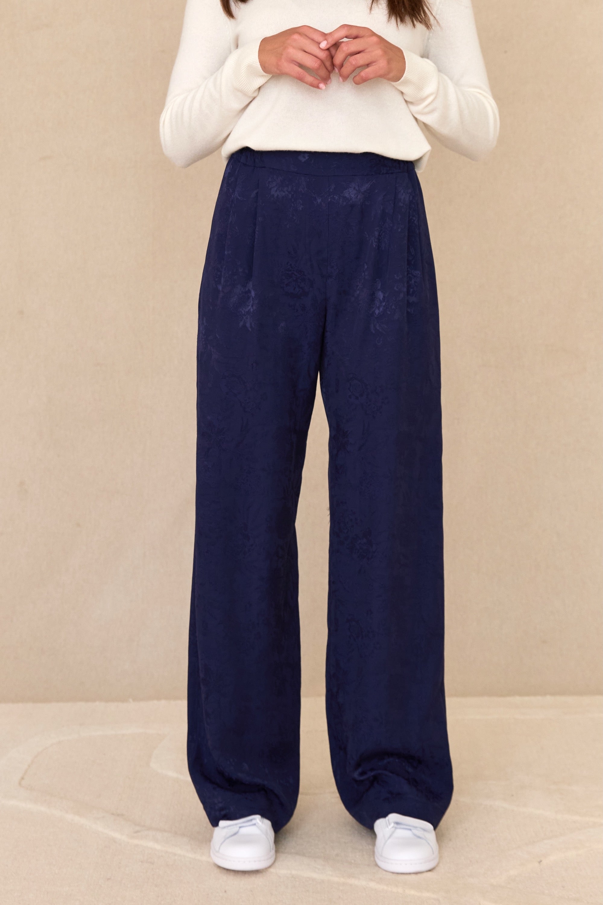 Pantalon Figari bleu marine