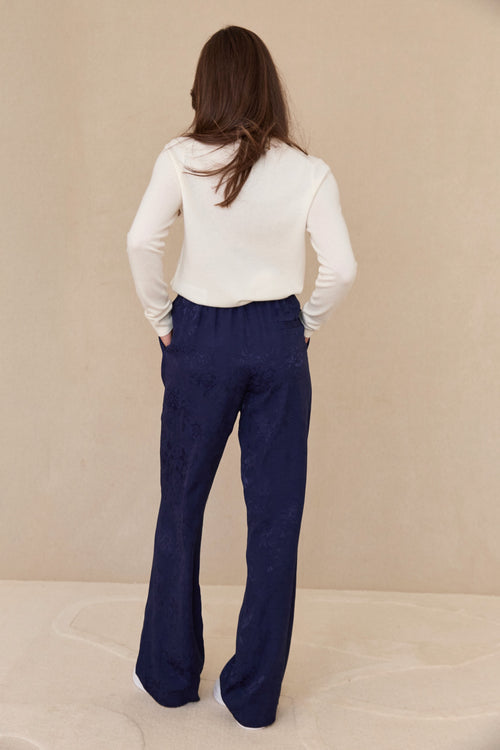 Pantalon Figari bleu marine