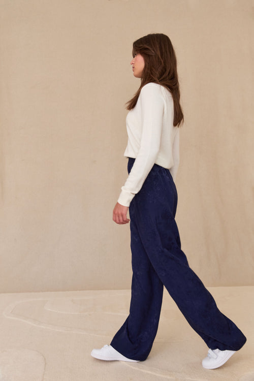 Pantalon Figari bleu marine