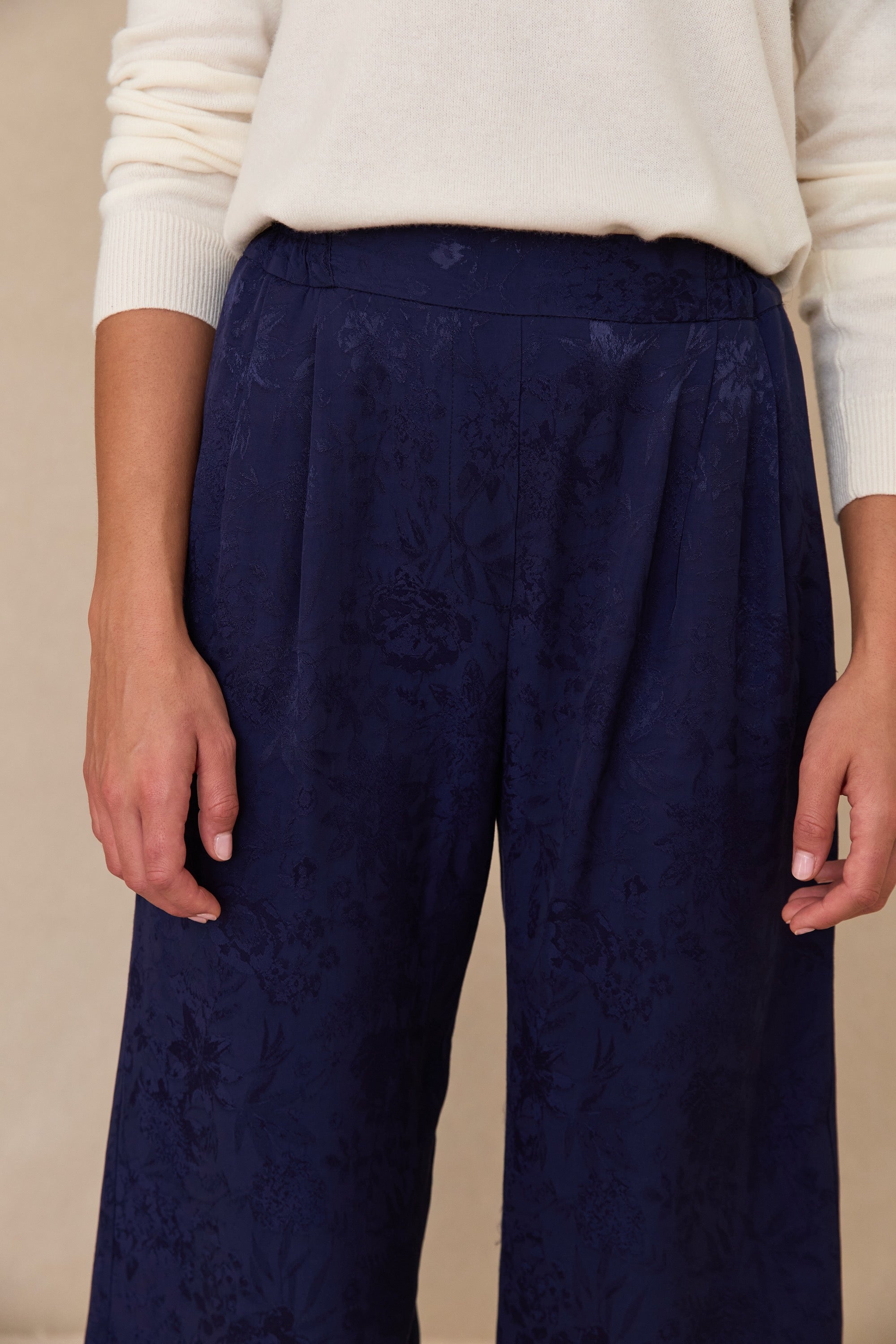 Pantalon Figari bleu marine