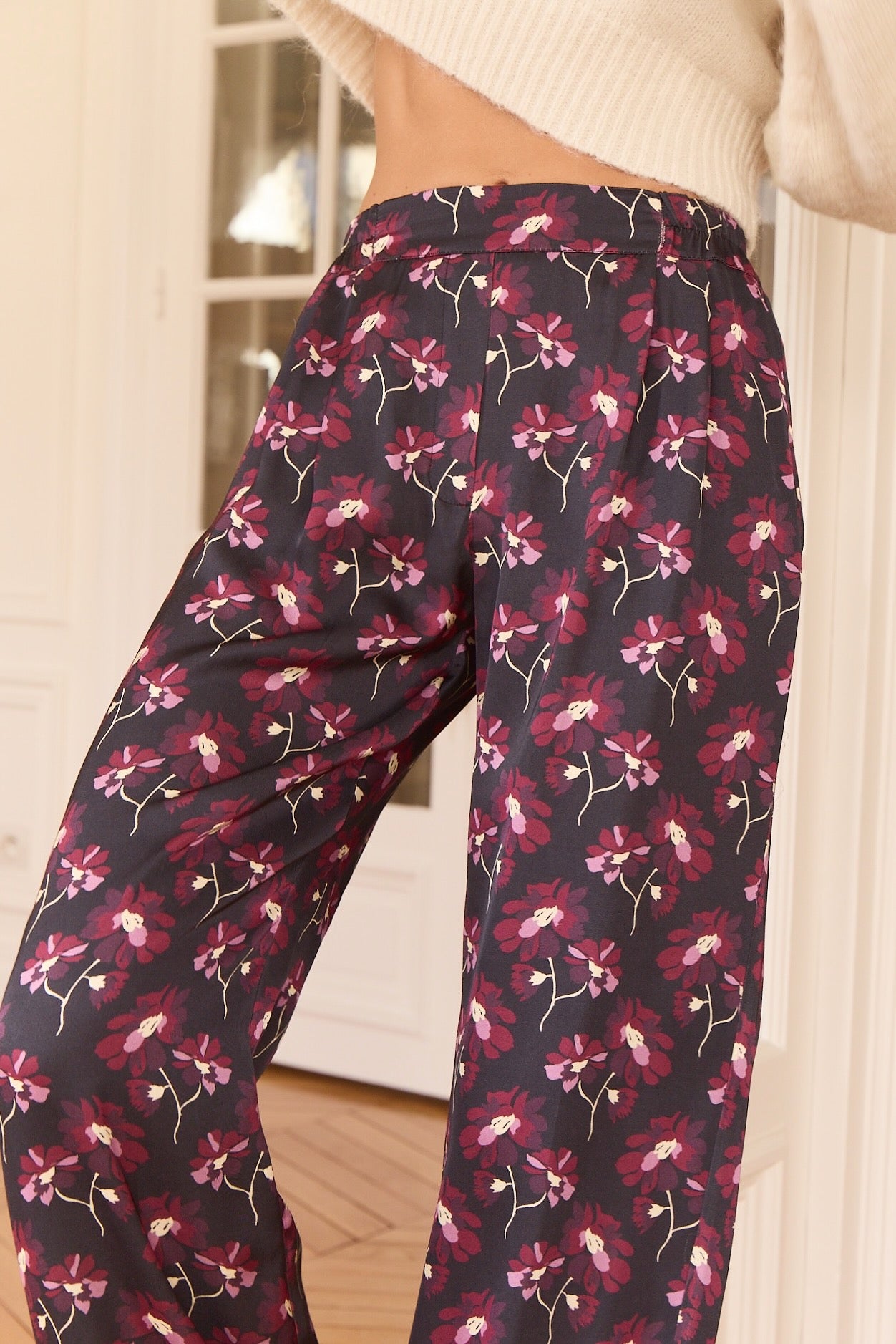 Pantalon Figari bougainvillier